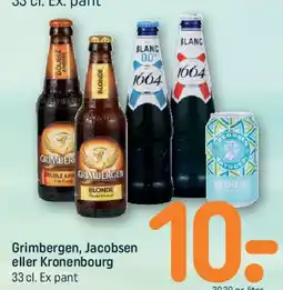 REMA 1000 Grimbergen, Jacobsen eller Kronenbourg tilbud