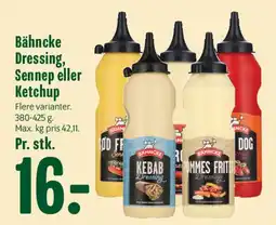 Min Købmand Bähncke Dressing, Sennep eller Ketchup tilbud