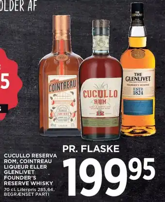Udvalgte flasker spiritus