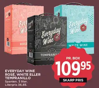 MENY Everyday Wine (Rosé, White eller Tempranillo) tilbud