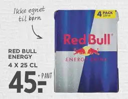 MENY Red Bull Energy 4 x 25 cl tilbud