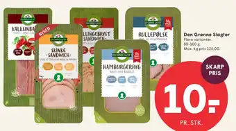 SPAR Den Grønne Slagter (pålæg) tilbud