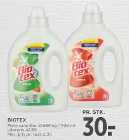 MENY Biotex flytende vaskemiddel tilbud