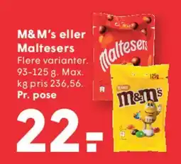 SPAR M&M's eller Maltesers tilbud
