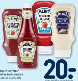 REMA 1000 Heinz ketchup eller mayonnaise tilbud