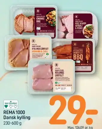 REMA 1000 Dansk kylling tilbud