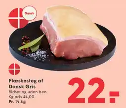 SPAR Flæskesteg af Dansk Gris tilbud