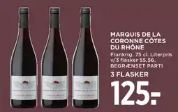 MENY Marquis de la Coronne Côtes du Rhône tilbud