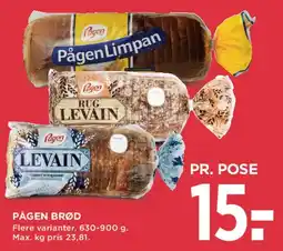 MENY Pågen brød tilbud