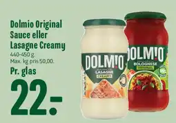 Min Købmand Dolmio Original Sauce eller Lasagne Creamy tilbud