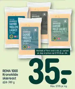 REMA 1000 REMA 1000 Kroneskilde skæreost tilbud