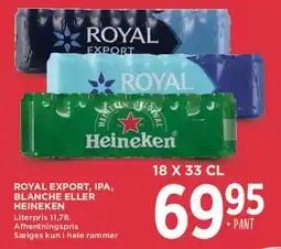 MENY Royal Export / Heineken 18 x 33 cl tilbud