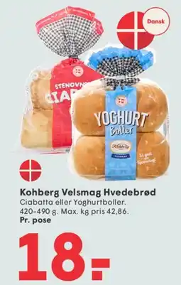 SPAR Kohberg Velsmag Hvedebrød tilbud
