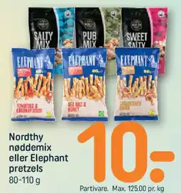 REMA 1000 Nordthy nødde mix / Elephant pretzels tilbud
