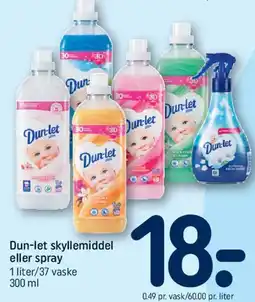 REMA 1000 Dun-let skyllemiddel eller spray tilbud