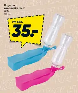 Bilka Dogman vandflaske med skål 500 ml tilbud