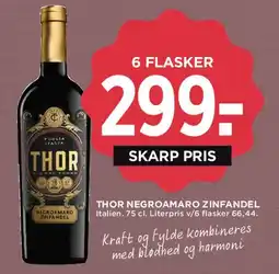 MENY Thor Negroamaro Zinfandel (6 flasker tilbud) tilbud