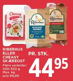 MENY Riberhus eller Cheasy skæreost tilbud