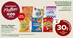 Coop 365 Malaco, Skippers mini eller Polly tilbud