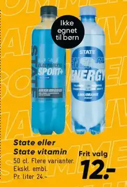 Bilka State / State Vitamin tilbud