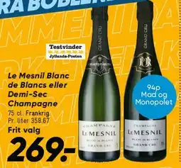 Bilka Le Mesnil Champagne tilbud