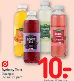 REMA 1000 Rynkeby Tørst Økologisk 850 ml tilbud