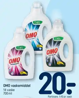 REMA 1000 OMO vaskemiddel tilbud