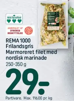 REMA 1000 REMA1000 Frilandsgris Marmorert filet med nordisk marinade tilbud