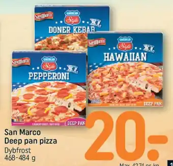 REMA 1000 San Marco Deep pan pizza tilbud