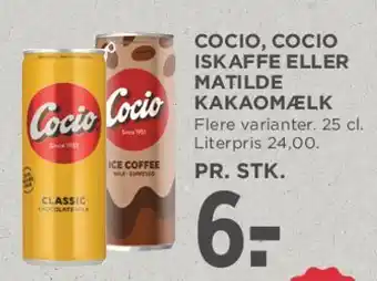 MENY Cocio, Cocio Iskaffe eller Matilde kakaomælk tilbud