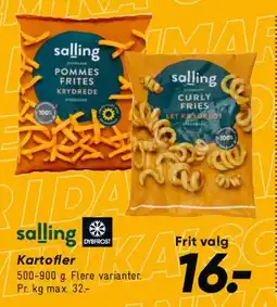Bilka Pommes Frites / Curly Fries tilbud