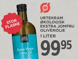 MENY Urtekram økologisk ekstra jomfru olivenolie 1 liter tilbud