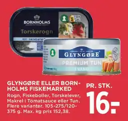 MENY Glyngøre / Bornholms fiskemarked (dåsevarer) tilbud