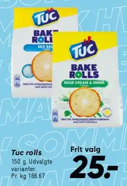 Bilka TUC bake rolls tilbud