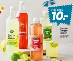Bilka Frugtbrus / Tørst øko / Valsølille vitamin tilbud