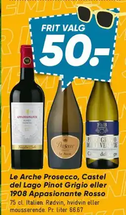 Bilka Udvalgte vine (Prosecco / Pinot Grigio / Appassimento) tilbud