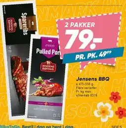 Bilka Jensen's BBQ tilbud