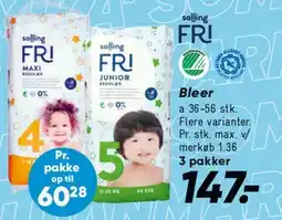 Bilka Libero bleer - 3 pakker tilbud
