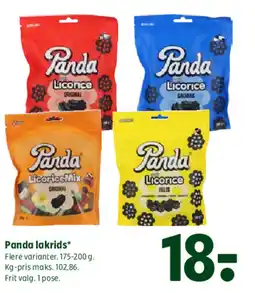 Coop 365 Panda lakrids* Flere varianter tilbud