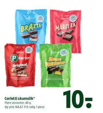 Coop 365 Carletti skumslik* tilbud
