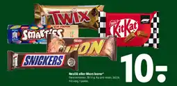 Coop 365 Nestlé eller Mars barer* tilbud