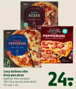 Coop 365 Coop Italiana eller Deep pan pizza tilbud