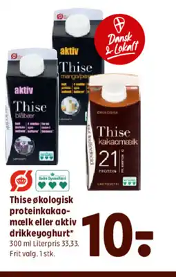 Coop 365 Thise økologisk proteinkakao- mælk eller aktiv drikkeyoghurt tilbud
