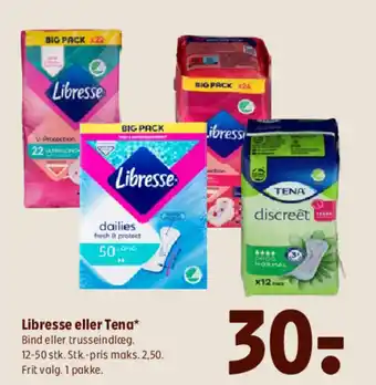 Coop 365 Libresse eller Tena tilbud