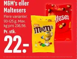 Min Købmand M&M’s eller Maltesers tilbud
