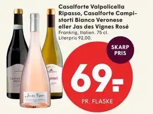 SPAR Casalforte Valpolicella Ripasso, Casalforte Campistorti Bianco Veronese eller Jas des Vignes Rosé tilbud
