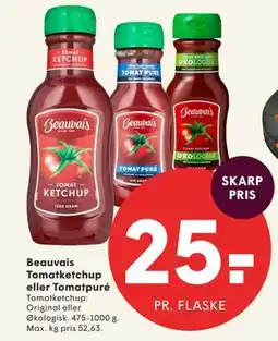 SPAR Beauvais Tomatketchup eller Tomatpuré tilbud