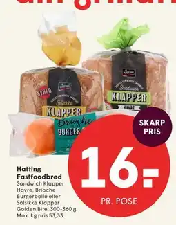 SPAR Hatting Fastfoodbrød tilbud