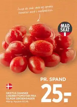 MENY GESTUS DANSKE CHERRYTOMATER FRA GLADE GROENSAGER tilbud
