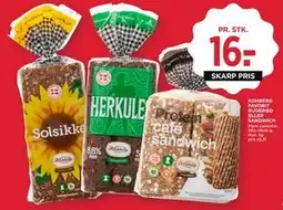 MENY KOHBERG FAVORIT RUGBRØD ELLER SANDWICH tilbud